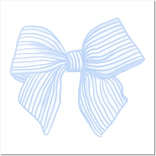 Coquette Light Blue Bow Posters and Art